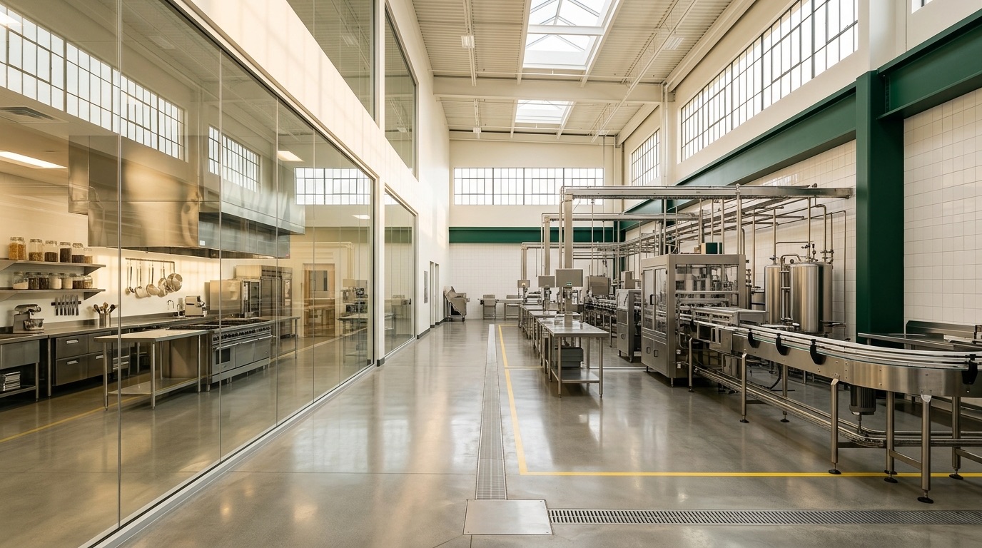 Modern fresh-food manufacturing and innovation facility